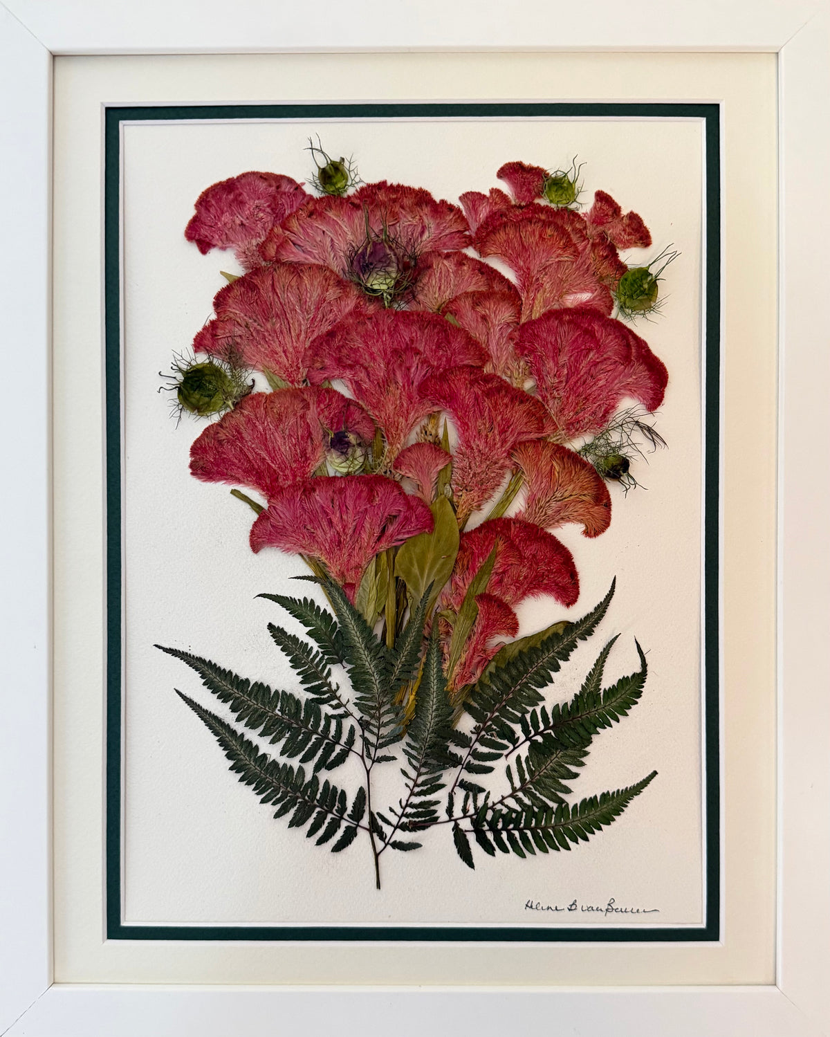 Celosia Bouquet with Fern