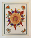 Sunburst Mandala with Larkspur