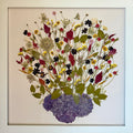 Dried Wildflower Bouquet in Hydrangea Vase