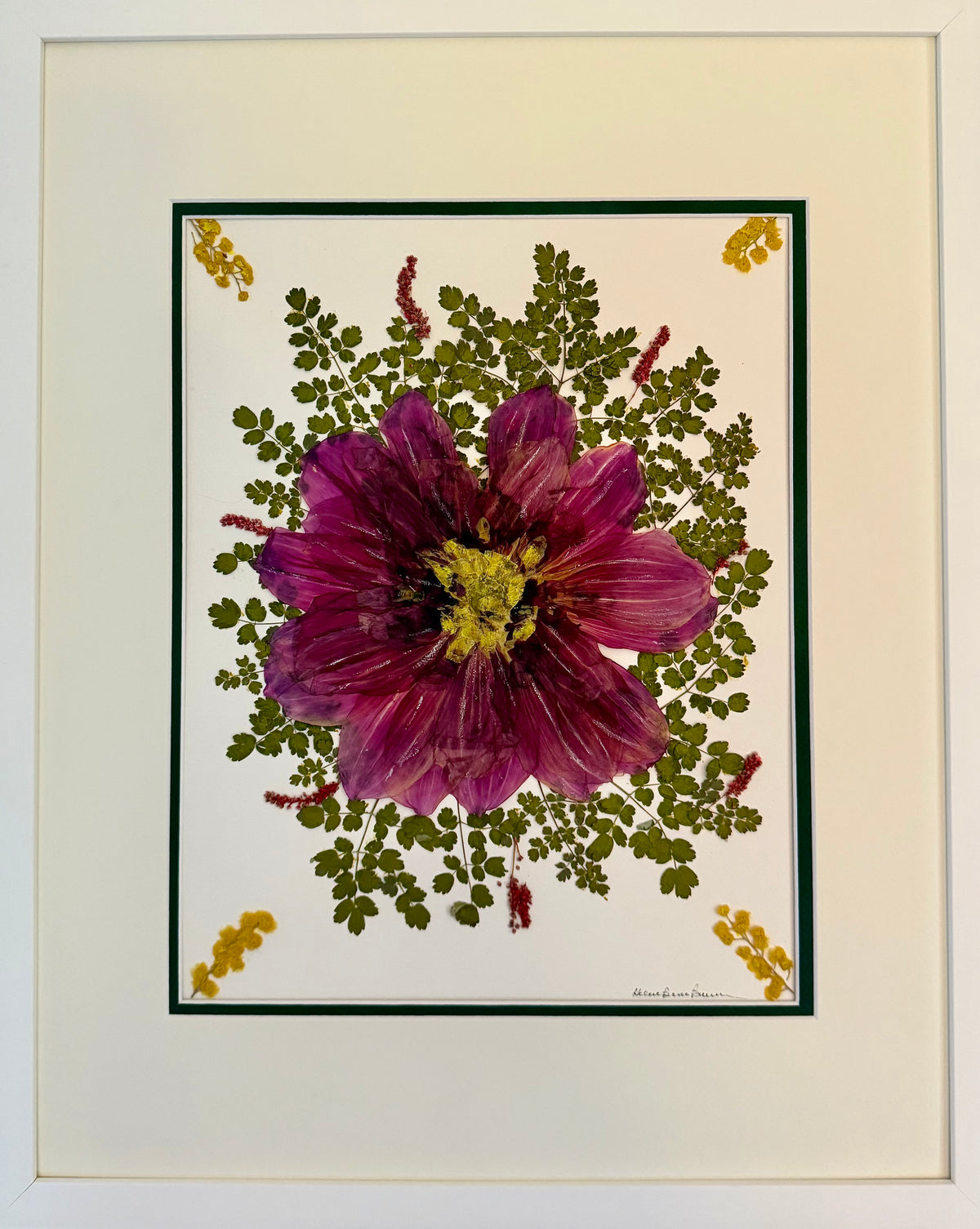 Fuchsia Dahlia & Maidenhair Fern