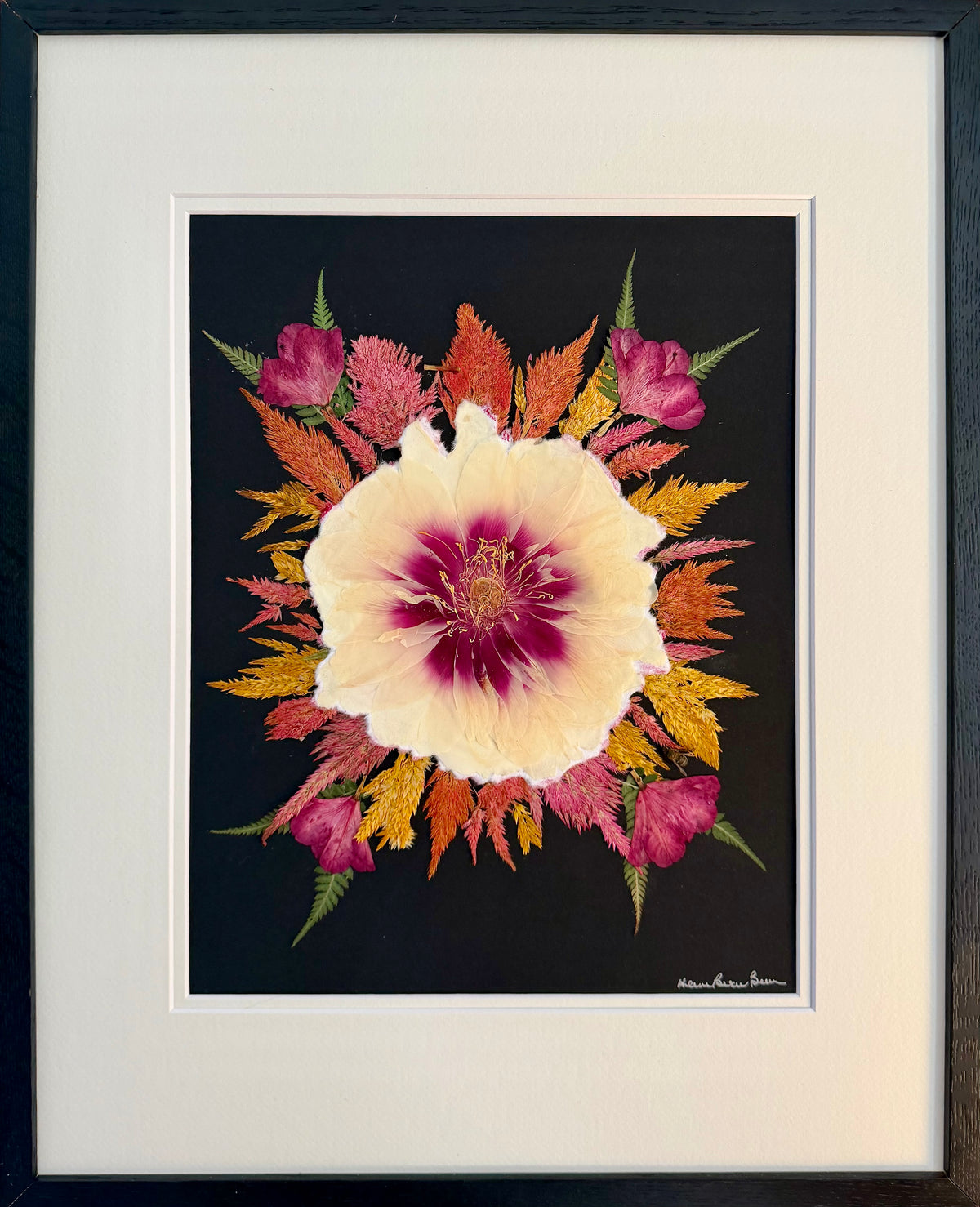 Peony & Celosia Sunburst