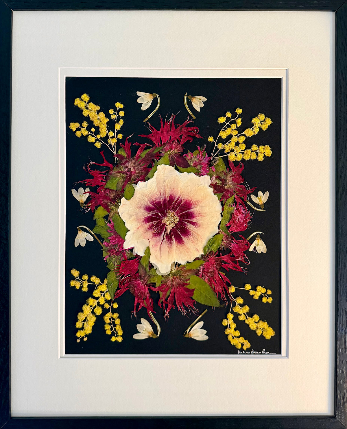 Peony & Bee Balm Wreath